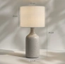 Керамична настолна лампа , снимка 4