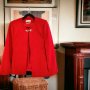 Naf Naf дамско елегантно червено палто, 38/М размер, снимка 8