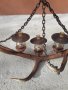 Баварски полилей от еленов рог уникат, снимка 7