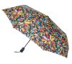 Aвтоматичен чадър за дъжд с цветни цветя 30,5 см, снимка 3