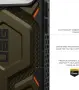 Кейс UAG Monarch Pro Kevlar за Apple iPhone 17 Pro Max – Element Green, снимка 6