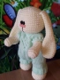 Плетена играчка Заек-Беби, Плетени, ръчно изработени, прекрасен подарък, снимка 6