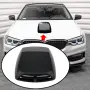 Универсален декоративен въздуховод за преден капак на автомобил - Черен, снимка 1