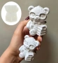3D Мече с очила и книги силиконов молд форма завършване шоколад гипс смола свещ декор, снимка 3