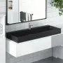 vidaXL Мивка, 120x46x11 см, минерална/мраморна отливка, черен мат（SKU: 155983）, снимка 2