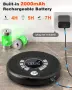 Преносим Bluetooth CD плейър Greadio CD37 със слушалки и вградени високоговорители, 2000 mAh, снимка 6