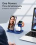 3 в 1 Нова стойка зарядно телефон слушалки часовник Магнитна станция iPhone Apple Watch AirPods, снимка 2
