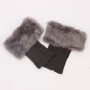 Дамски плетени гети с пух, различни цветове, снимка 8