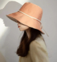 Красива дамска шапка с панделка в модерни нежни цветове (001) - 4 варианта, снимка 3