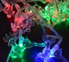 Многоцветни коледни LED лампички с еленчета, снимка 1