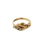 Златен дамски пръстен 2,31гр. размер:51 14кр. проба:585 модел:22391-1, снимка 1 - Пръстени - 44376174