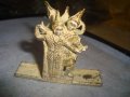СТАРА ТРАДИЦИОННА ФОЛКЛОРНА ОЛОВНА СТАТУЕТКА - ПОСТАВКА Тайланд с ПОЗЛАТА и ЕМАЙЛ-ПАСТА 30949, снимка 11