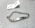 Сребърна Гривна с плочка (проба 925)- 13,00 грама, снимка 2