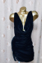 ASOS S Черна къса рокля с гол гръб 