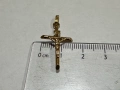 Златен кръст 14к, 0,97гр, снимка 3