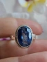Красив сребърен пръстен с Кианит, снимка 1