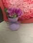 Ръчно изработени стъклени вазички с цветя , снимка 3