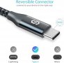 Syncwire USB 3.0 към Type-C кабел, бързо зареждане и синхронизиране, найлонова оплетка - 180 см, снимка 1 - USB кабели - 40198882