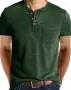 Мъжка тениска с деколте Henley, 6цвята , снимка 7