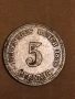 тиара немска монета 5 фенинга 1898г., снимка 1