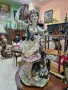 Уникална огромна антикварна колекционерска порцеланова фигура статуетка Capodimonte , снимка 2