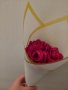 Букет от сатенени рози, снимка 1 - Ръчно изработени сувенири - 44450292