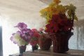 Изкуствени цветя със саксии , снимка 1 - Стайни растения - 37787603