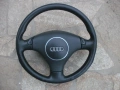 Трилъчев волан Ауди А3,А4,А6 - оригинален - кожен - мулти !, снимка 1