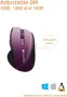 Мишка Безжична CANYON CNS-CMSW01P, 1600dpi, 6 бутона, Лилаво-Черна, с Blue LED оптичен сензор, безжи, снимка 4