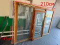 3108  дървена дограма прозорец 145/210см  стъклопакет - цена 60 евро            мз   -само лично пре, снимка 1
