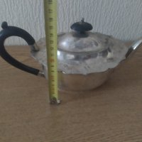 посребрен метален чайник, снимка 2 - Антикварни и старинни предмети - 39105877