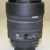 Широкоъгълен обектив Sigma AF 14mm F2.8 EX за Nikon, снимка 1 - Обективи и филтри - 42775203