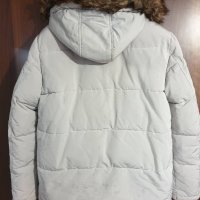 Мъжко зимно яке ZARA пухена парка с качулка, размер XL, снимка 2 - Якета - 31617143