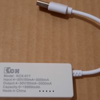 USB doctor, LCD измерител на ток, напрежение и енергия (Ah), снимка 3 - USB кабели - 42762978