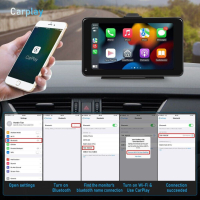 Мултимедия 7 инча carplay android auto монитор универсална медия, снимка 7 - Аксесоари и консумативи - 44684747