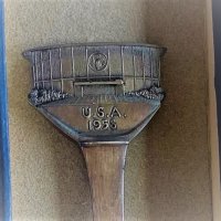 Посребрени сувенирни лъжички ЕКСПО 1958, снимка 2 - Антикварни и старинни предмети - 37542311