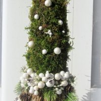 Коледна елха от природни материали, снимка 2 - Коледни подаръци - 38537688