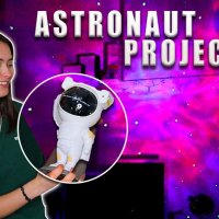 Нови Астронавт звезден проектор, Нощна лампа за деца, 360 настройка, модел ULTRA, снимка 16 - Настолни лампи - 42791858