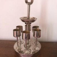 ретро комплект метални чашки -налични, снимка 1 - Антикварни и старинни предмети - 37439219
