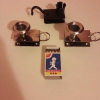 Шведски месингови свещници/поставки за кибрит, снимка 1 - Антикварни и старинни предмети - 29881501