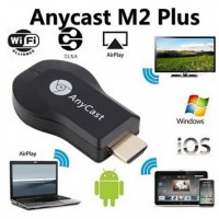 Smart устройство Anycast M2 Plus, за безжично свързване на телефон, лаптоп и таблет с телевизор, снимка 2 - Друга електроника - 30161875