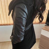 Черно палто Radeks, размер М, снимка 3 - Палта, манта - 38896140