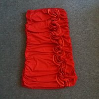 Промо! Червена рокля S - 18 ЛВ, снимка 1 - Рокли - 33753733
