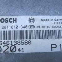 Компютър ECU с контактен ключ и имобилайзер 9646138580 Bosch 0281010346 Ducato Jumper Boxer 2,0 28SA, снимка 2 - Части - 42611500