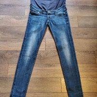 Страхотни скини еластични джинси за бременни 36 номер , снимка 1 - Дрехи за бременни - 37337920