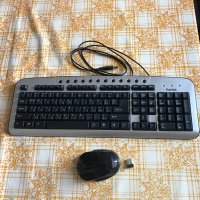 Клавиатура мултимедийна и оптична мишка, снимка 1 - Клавиатури и мишки - 44164744