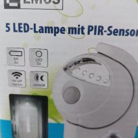 PIR Детектор за движение със светодиодна LED лампа EMOS, снимка 1 - Други стоки за дома - 42144215