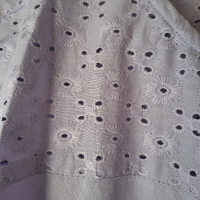 Памучна блуза в люляков цвят, снимка 3 - Тениски - 44794503