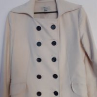 Намаление !Елегантно дамско палто екрю, снимка 2 - Палта, манта - 31456156