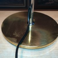 поръчана-gold & inox настолна масивна лампа-внос швеицария, снимка 5 - Настолни лампи - 30151609